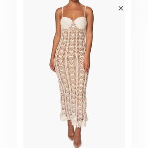 Odyssey Crochet Maxi Dress new with tags